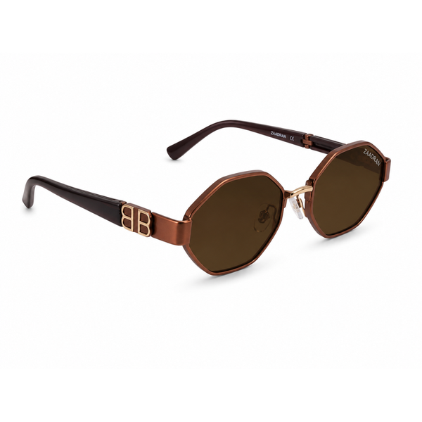 Monarch Hexa Black Brown Wayfarer Sunglass