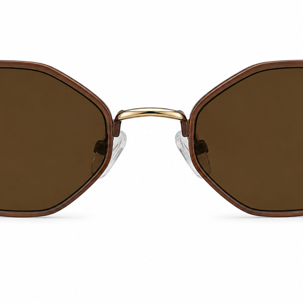 Monarch Hexa Black Brown Wayfarer Sunglass