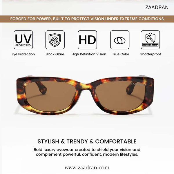 Burber | Leopard Rectangle Sunglass