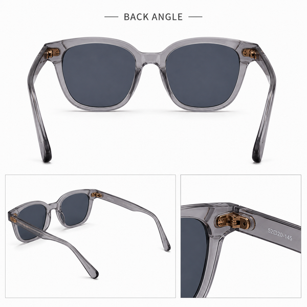 Graphite Gold Round Grey Sunglass