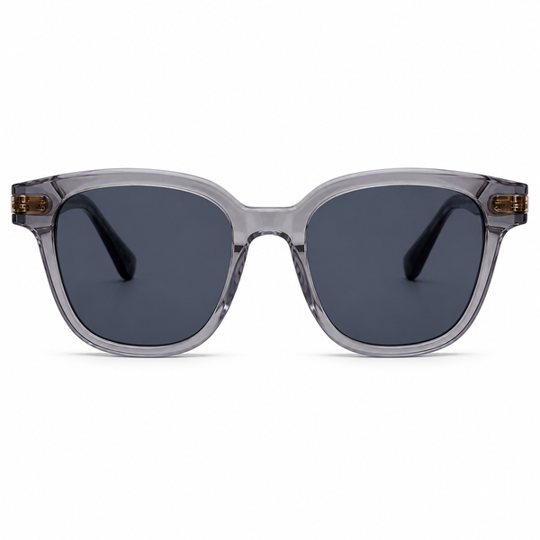 Graphite Gold Round Grey Sunglass