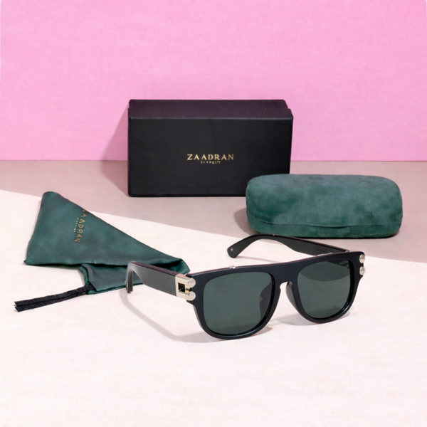 Colombo | Silver Black Oversize Wayfarer Sunglass