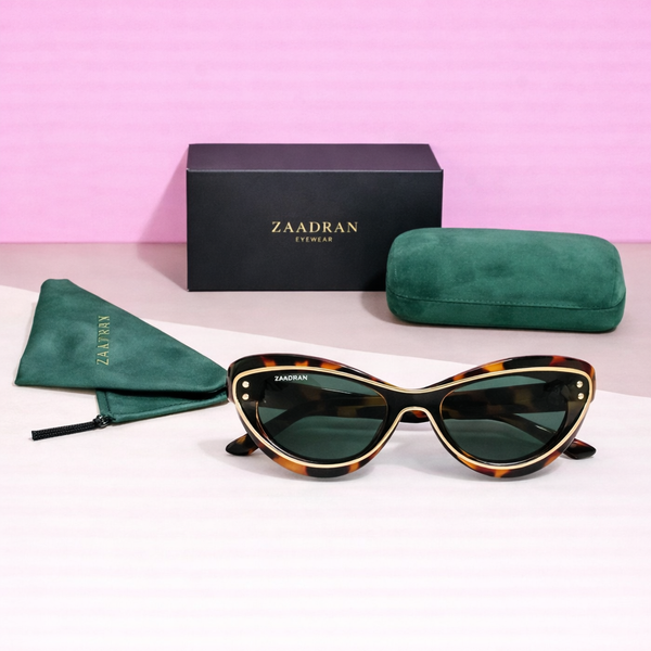 Curv | Panther Golden Cateye Sunglass