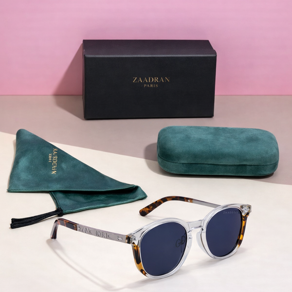 Georgia | White Leopard Oversized Round Sunglass