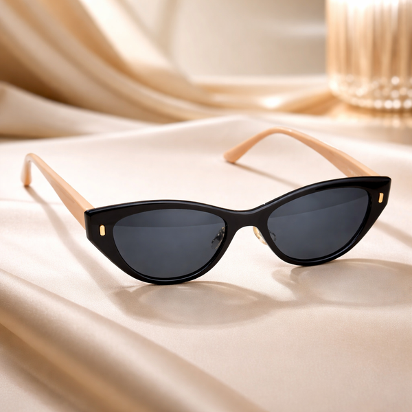 Paisley | Peach Black Cateye Sunglass