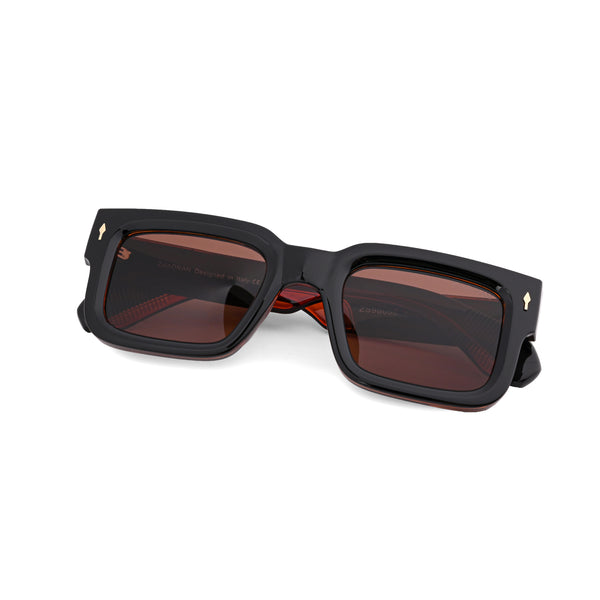 Almaty | Brown Wayfarer Sunglass - (ZAADWFAMBR0010)