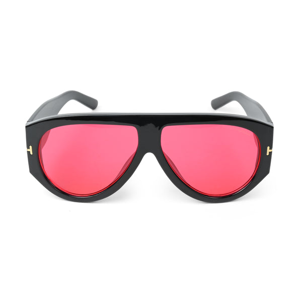 Hover Cuba | Black Red T Aviator Sunglass