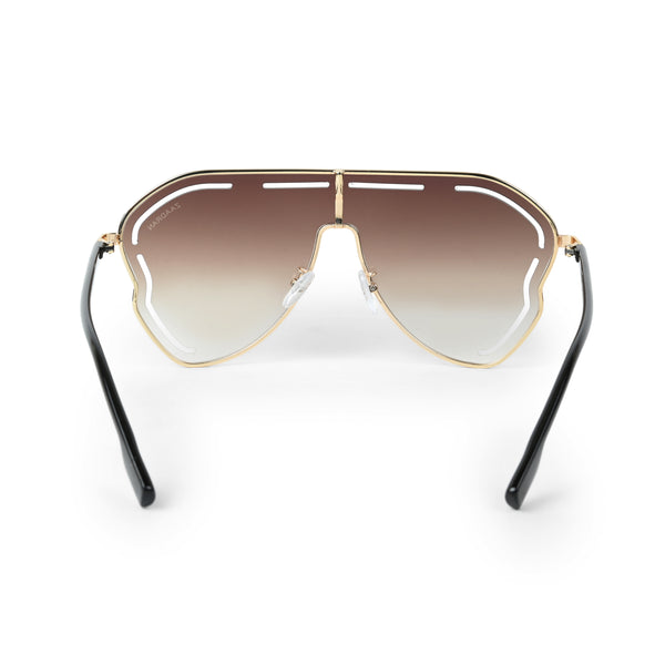 Osaka | Golden Brown Dual Tone Aviator Sunglass