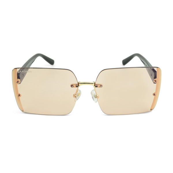 Chicago | Golden Peach Oversize Rectangle Sunglass