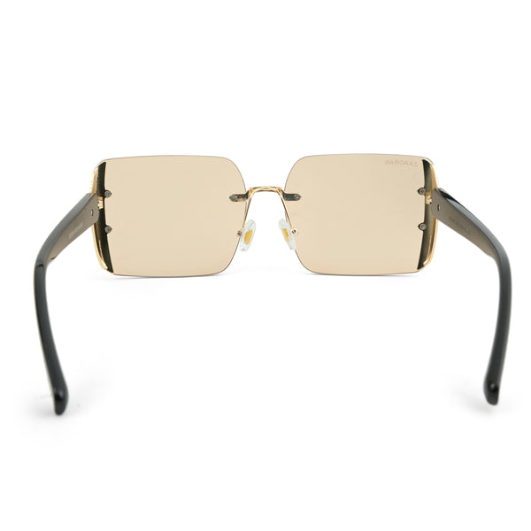 Chicago | Golden Peach Oversize Rectangle Sunglass