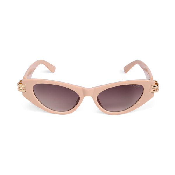 Diva | Peach Golden Cateye Sunglass