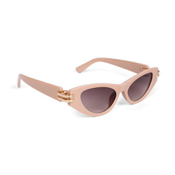 Diva | Peach Golden Cateye Sunglass