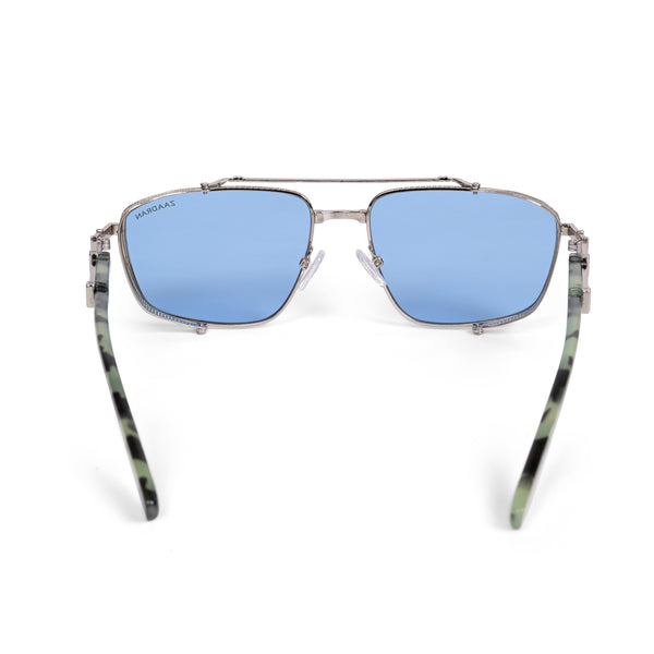 Sweden | Silver Blue Aviator Sunglass