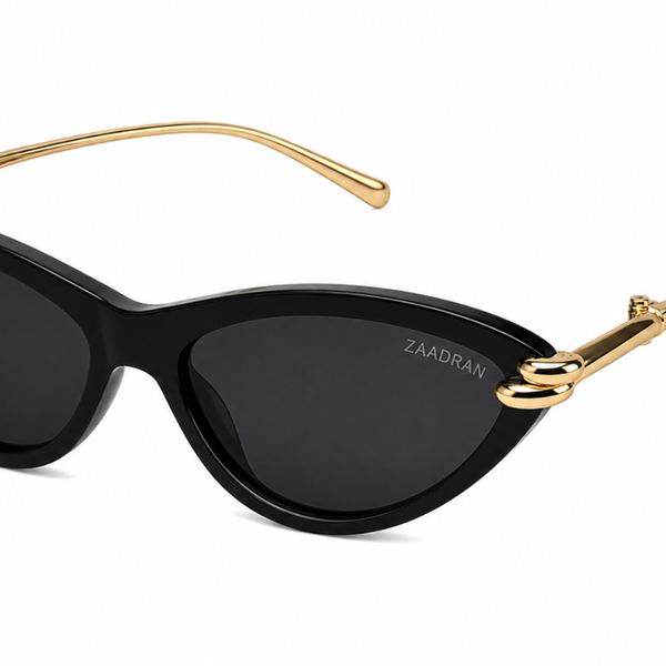 royal knot Gold black cateye Sunglass
