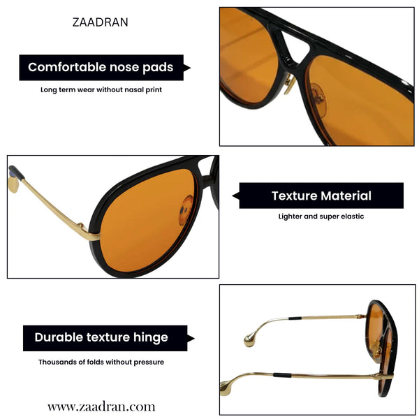 Finland | Orange Aviator Sunglass
