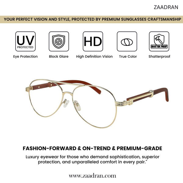 Greece | Golden Transparent Aviator Sunglass