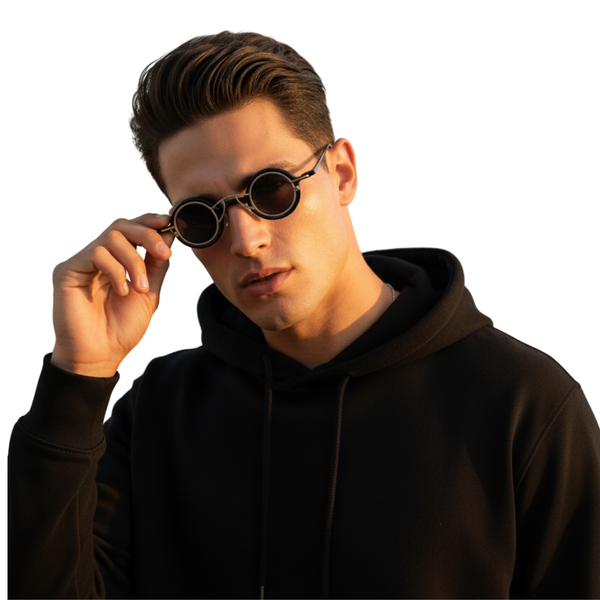 Mafia | Black Silver Round Sunglass