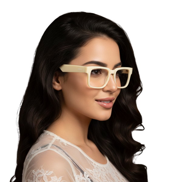 Argentina | Cream Transparent Wayfarer Sunglass