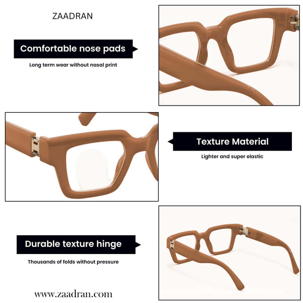 KJ | Brown Transparent Oversize Sunglass
