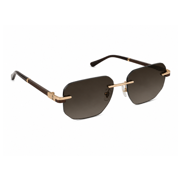Venta Metalic Grey Rimless Sunglass