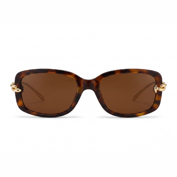 Royal Knot Brown Leopard Sunglass