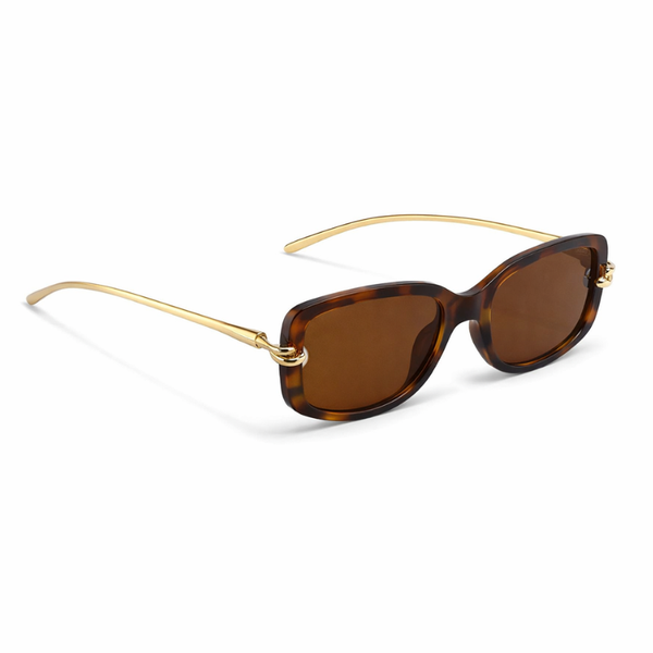 Royal Knot Brown Leopard Sunglass