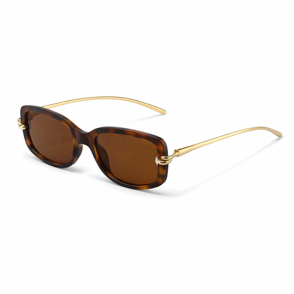 Royal Knot Brown Leopard Sunglass