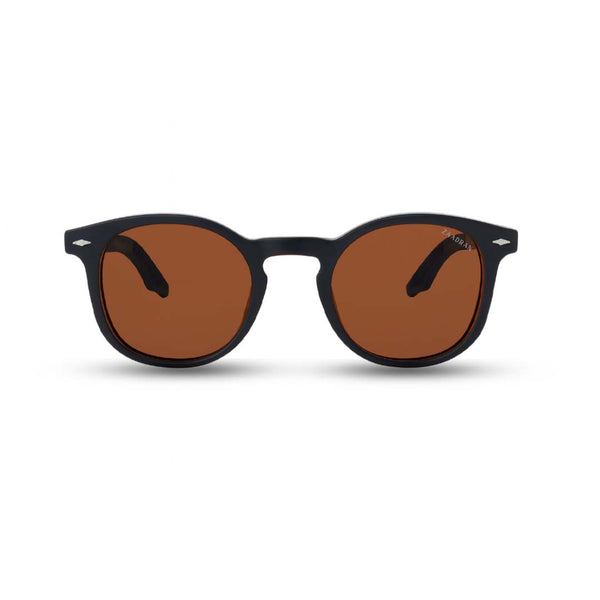 Georgia | Brown Oversized Round Sunglass