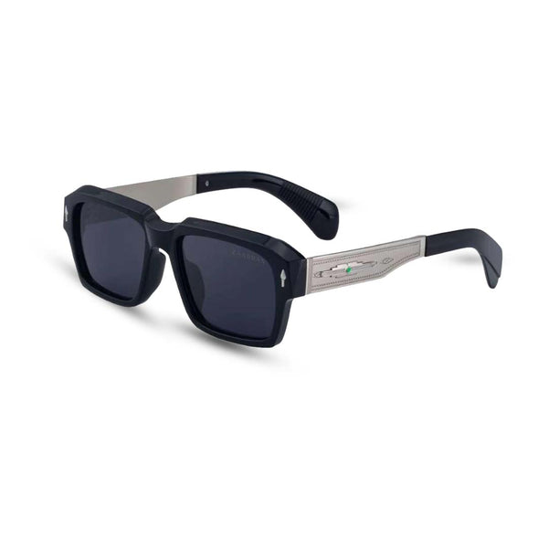 Bagan | Black Silver Wayfarer Sunglass