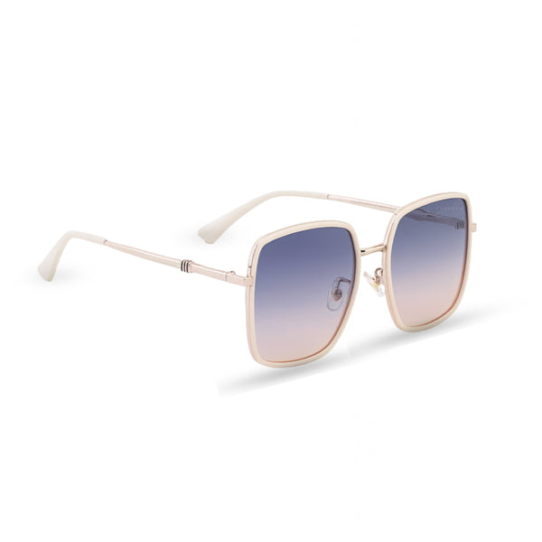 Rio | Cream Oversized Wayfarer Sunglass