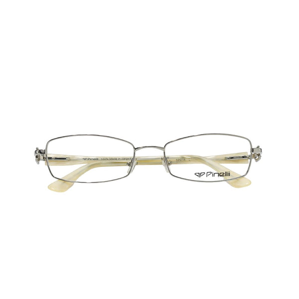 Silver Cream Rectangle Transparent Eyewear | Pinelli Edition Opticals