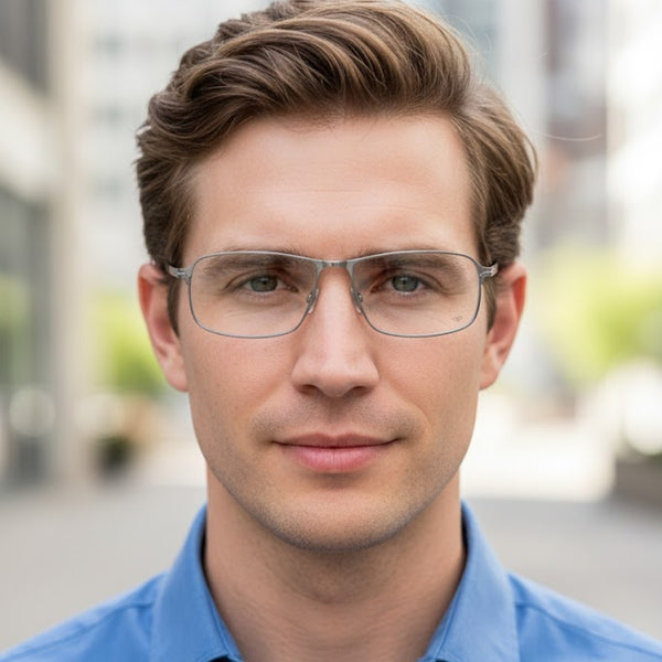 Silver Transparent Rectangle Eyewear | Pinelli Edition Opticals