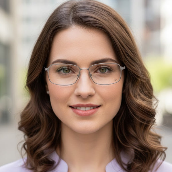 Silver Transparent Rectangle Eyewear | Pinelli Edition Opticals