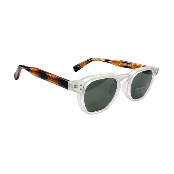 Melbourne | Clear Transparent Leopard Wayfarer Sunglass
