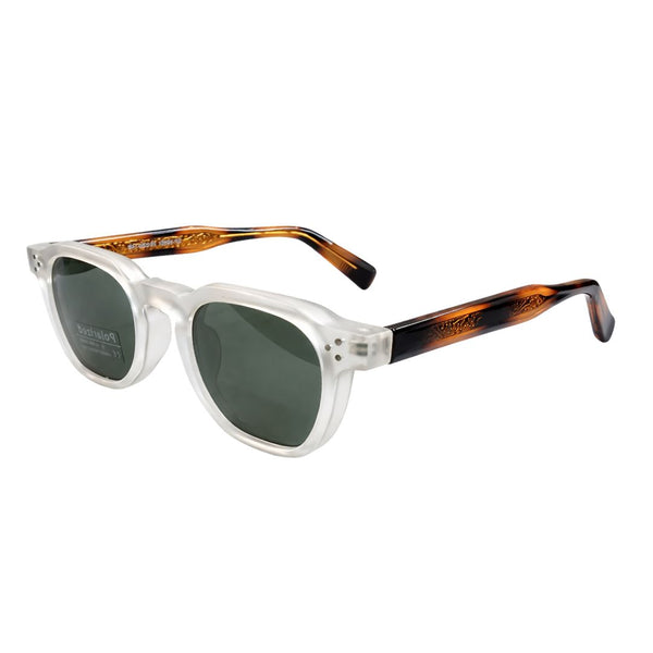 Melbourne | Clear Transparent Leopard Wayfarer Sunglass