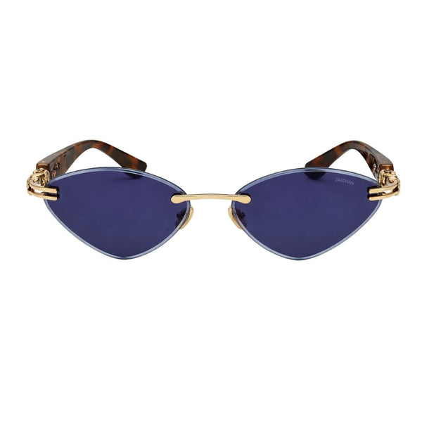 Latvia | Leopard Blue Cateye Sunglass