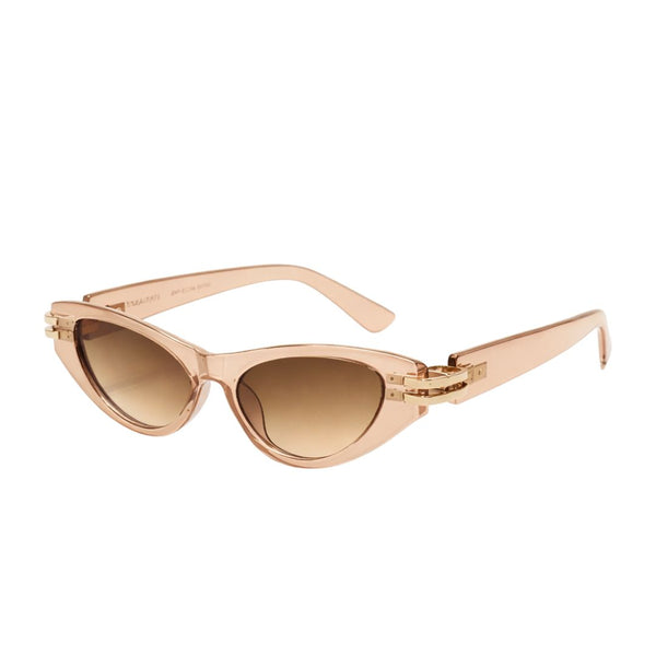 Diva | Rose Gold Transparent Cateye Sunglass