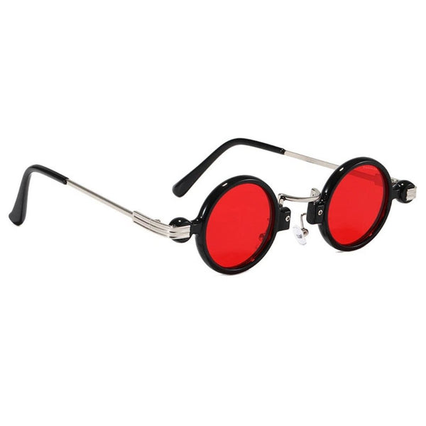 Tunisia | Black Red Round Sunglass