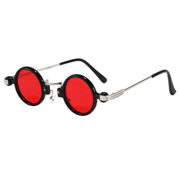 Tunisia | Black Red Round Sunglass