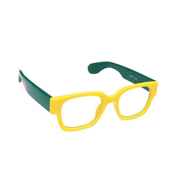 USA | Yellow Green Transparent Wayfarer Sunglass
