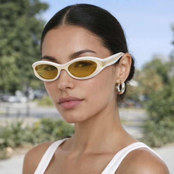 Cannes | Cream White Cateye Sunglass