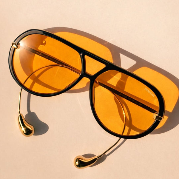 Finland | Orange Aviator Sunglass