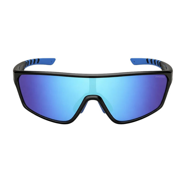 Hyper-Curve | Black Blue Wrap Around Sunglass
