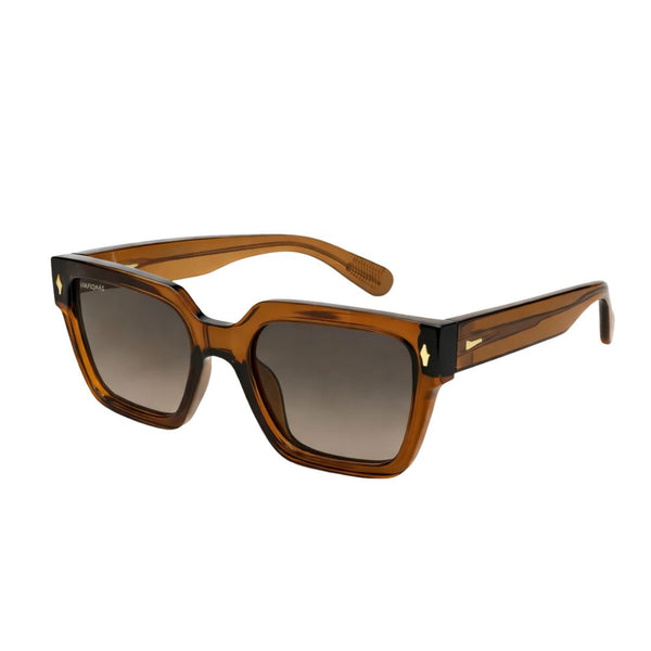 Almaty | Light Brown Wayfarer Sunglass - (ZAADWFAMLTBR0015)
