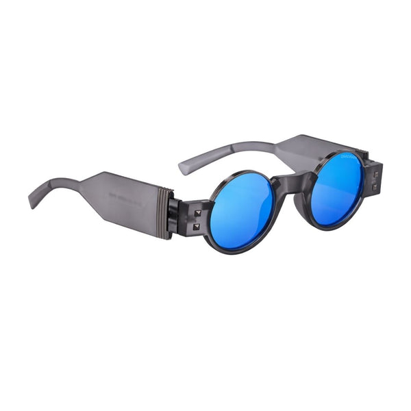 Bosnia | Blue Grey Round Sunglass
