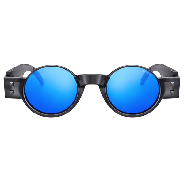 Bosnia | Blue Grey Round Sunglass