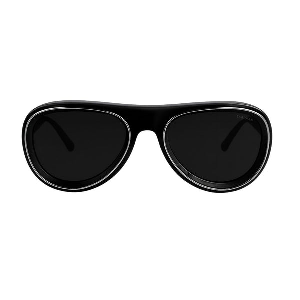 Clubmaster Black Matte Aviator Sunglass