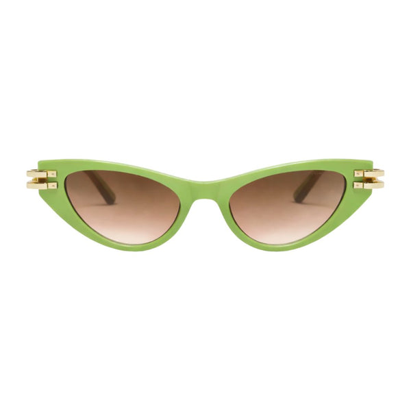 Diva | Green Golden Cateye Sunglass