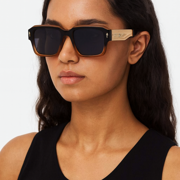 Bagan | Black Brown Wayfarer Sunglass