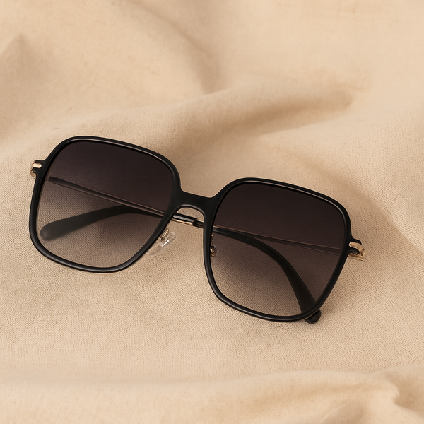 Denmark | Black Oversized Wayfarer Sunglass